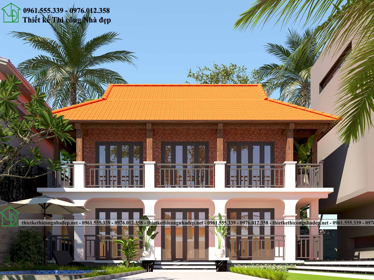 Thiết kế nhà 2 tầng kiểu nhà sàn hiện đại 150m2 3 phòng ngủ ấn tượng ở Lạng  Sơn BT128058  Kiến trúc Angcovat